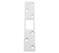 Housoutil Plaque de Gâche en Acier Inoxydable Argenté avec Installation Simple et Renforcement Sécurité Résidentielle pour Portes Extérieures