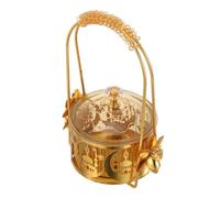 Housoutil Plateau à Bonbons Décoratif Moyen-Orient avec Couvercle Récipient de Conservation Alimentaire Plastique et Métal Centre de Table Ramadan et Décorations de L'Aïd Moubarak pour