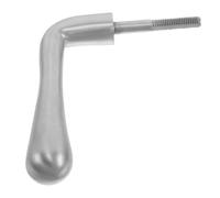 Housoutil Poignée de Porte de Cheminée en Bois, Poignée de Poêle à Bois, Acier Inoxydable Argenté, Finition Antidérapante, pour Décoration de Cheminée et Réunions de Fête