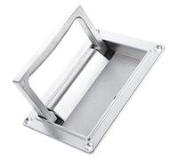 Housoutil Poignée De Porte Intégrée Tiroir Poignée De Conteneur Poignée De Porte Encastrée Bouton De Porte à Profil Bas Poignées De Porte Poignée Affleurante Alliage De Zinc Pliable Anneaux