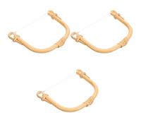 Housoutil Poignée de Rechange en Rotin Naturel pour Bouilloire U-shape, Lot de 3 Pièces, Prise Sécurisée et Design Artisanal pour Cérémonies de Thé et Usage Domestique