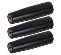 Housoutil Poignées Rotatives Lot de 3 en Bakélite Filetage Cuivre M10 X 100 MM, Remplacement pour Fourchette et Broche Barbecue, Accessoires pour Barbecue et