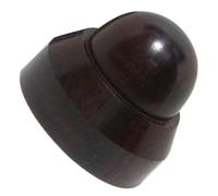 Housoutil Pointes de Pieds D'enceinte en Bois Café, Isolation Vibrations | Enceintes Bibliothèque et Lecteurs Cd, Support Stable, Installation Facile, Studio et Théâtre