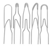 Housoutil Pointes de Pyrogravure Accessoires pour Travaux D'art et Artisanat Lot de 10 en Métal Argenté Légères et Économiques pour Pyrogravure sur Bois