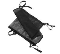 Housoutil Porte-bouteille D'oxygène Réglable et Portable pour Fauteuil Roulant, Paquet de Rangement Double Cylindre en Nylon et Maille Noire avec Compartiments Pratiques