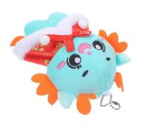 Housoutil Porte-clés Dragon Chinois en Peluche Portable et Résistant à L'usure, Pendentif Porte-clés pour Paquet ou Voiture, Décoration Stylée pour Nouvel An et Fête D'anniversaire