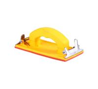 Housoutil Porte-papier Abrasif à Main Poignée Ergonomique en Plastique et Métal, Support Léger pour Ponçage et Polissage des Murs, Facile à Transporter Couleur Aléatoire