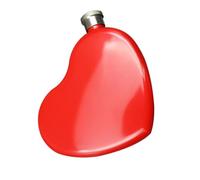 Housoutil Pot à Vin Portable en Acier Inoxydable 4 Oz Forme Cœur Mini Flasque Élégante pour Usage Extérieur et Présent