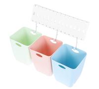 Housoutil Poubelle de Tri Sélectif Murale Petite en Plastique 1 Pièce Compacte et Multifonction Cuisine Poubelle Murale Tri des Déchets Installation sans Clous pour Espace Réduit
