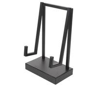 Housoutil Présentoir à Vaisselle Noir en Fer Robuste et Antirouille, Chevalet de Table Moderne Design Épuré, Support pour Étagères et Bureaux