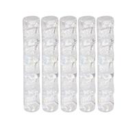 Housoutil Présentoir Porte-pinceaux à Ongles en Résine Blanche, 5 Compartiments Larges pour Rangement Nail Art, Support Stable de Table pour Accessoires Manucure, Organiseur Décoratif