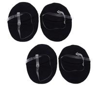 Housoutil Protection Anti-transpiration Aisselles en Polyester Absorbant, Coussinets Confortables et Invisibles pour Chemises, Lot de 2 Paires Noirs