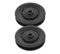 Housoutil Protection de Poulie de Fitness 2 Pièces en Pa6 Solide, Manchon Résistant à l'usure pour Équipement de Gym à Poulie, Accessoire Anti-Bruit Compact Compatible Appareils