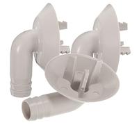 Housoutil Raccord Coudé De Tuyau De Vidange 26 Mm En Abs Résistant Aux Intempéries, Adaptateur Pour Unité De Fenêtre, Kit 3 Pièces Pour Évacuation Des Condensats De Climatiseur