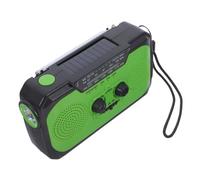 Housoutil Radio Urgence à Manivelle Rechargeable et Solaire avec Lampe Torche LED Radio FM Am pour Camping Extérieur et Préparation Aux Catastrophes