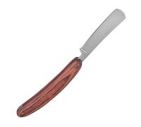 Housoutil Rasoir à Barbe Vintage Manuel en Bois Rouge, Coupe-Choux Multifonction pour Taille de Barbe et Sourcils, Rasoir Droit Pratique pour Usage Domestique et Voyage