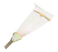 Housoutil Râteau à Feuilles sans Manche Pliable en Acier Haute Teneur en Carbone Outil Multifonctionnel de Jardinage pour Ramasser Feuilles Mortes et Ameublir la Terre Léger et Robuste