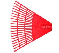 Housoutil Râteau de Jardin en Plastique Robuste Rouge à 21 Dents Râteau pour Pelouses et Feuilles Outil Jardinage Manuel pour Ramassage Feuilles Mortes et Entretien Espaces Extérieurs