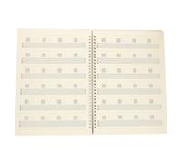 Housoutil Recueil de partitions de guitare à bobine 28x21x1.50cm papier PP portable et déchirables pour guitaristes débutants en extérieur