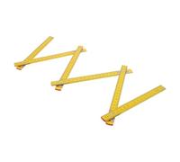 Housoutil Règle Pliante Bois 1 Mètre en Bouleau Jaune Clair Rivets, Règle de Mesure pour Travail du Bois et Menuiserie, Outil de Mesure Linéaire Pliable Robuste pour Chantier et Bricolage