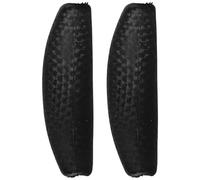 Housoutil Repose-cou de Croissant pour Bac à Shampoing, Coussin Doux en Caoutchouc Noir, Support pour Tête et Cou, pour Salons et Spas, Lot de 2 Pièces