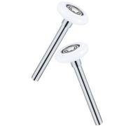 Housoutil Roulettes pour Porte de Garage en Nylon Lot de 2 Mouvement Silencieux et Stable Installation Facile sur Rails Standards de Garage