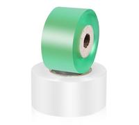 Housoutil Ruban de Greffage Adhésif PVC Vert 3 CM Noyau en Papier PE Blanc 3 CM Lot de 2 Rouleaux pour Greffage Arbres Fruitiers et Plantes Bande Extensible et Auto-Adhésive pour