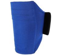 Housoutil Sacoche de Jambe de Sport Bleu, Bande Élastique Réglable pour Téléphone Portable 5,5-7,5 Pouces, Manchon de Mollet Antidérapant Multifonction pour Course, Randonnée et Cyclisme