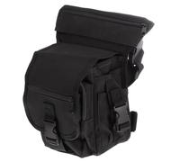 Housoutil Sacoche de Jambe Étanche en Tissu Oxford Noir, 1 Pièce, Rangement Pratique pour Cyclisme et Opérations Tactiques, Taille Unique