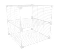 Housoutil Séparateur de Congélateur Vertical Réglable 37 X 37 X 36 CM en Fil Métallique Cloison de Rangement pour Réfrigérateur et Congélateur Coffre Organisateur D’Étagère Multifonction