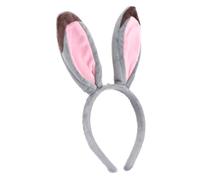 Housoutil Serrage-Tête Oreilles de Lapin en Peluche Douce Bandeau Léger pour Cheveux de Spectacle Accessoire Cosplay pour Fêtes Costumées et Carnaval