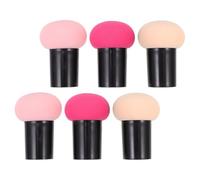 Housoutil Set de Éponges à Maquillage Maquillage Homogène Lot de 6 Double Usage Tête Champignon Applicateur Visage Humide et Sec pour Fond de Teint et Poudre