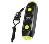 Housoutil Sifflet Électronique 6f22 120-150 avec Signal Sos et Lanière | Vert ABS et Composants Électroniques, Usage École ou Camping, pour Enseignants et Sécurité