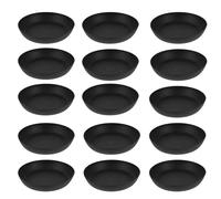 Housoutil Soucoupes pour Pots de Fleurs Rondes en Plastique Noir 30 Pièces, Plateaux de Récupération d'eau pour Jardin Intérieur et Extérieur, Accessoires Polyvalents pour Plantes et Semis