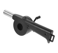 Housoutil Souffleur à Main Portatif pour Barbecue Souffleur à Manivelle en Plastique Robuste et Acier Inoxydable Compact et Léger Accessoire Utilitaire pour Camping et Grillades en