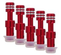 Housoutil Soupape de Pression 5 Ensembles Accessoires pour Autocuiseur en Silicone et Aluminium Rouge avec Fonctions de Sécurité pour Usage en Cuisine