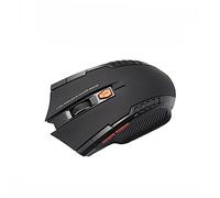 Housoutil Souris sans Fil De Jeu Rechargeable 6 Boutons Ergonomique Noir pour Ordinateur Bureau Portable Transmission 2,4 Ghz Distance 10m Utilisateur Gamer