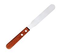 Housoutil Spatule d'Épilation Corporelle en Acier Inoxydable Manche en Bois Applicateur de Cire Droit Portable Grattoir à Cire Pratique pour Usage Professionnel Domicile