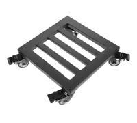 Housoutil Support à roulettes pour Pot de Fleurs en Métal, Base Carrée Solide Structure Architecturale, pour Plantes d'Intérieur et Extérieur