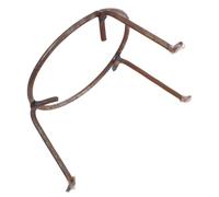 Housoutil Support à Wok Extérieur en Acier Rond Résistant à L’Usure, Petit Trépied Multifonction pour Camping et Barbecue, Accessoire Cuisson Extérieur Stable pour Casserole et Pot,