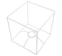 Housoutil Support Abat-Jour DIY en Fer 20X20 CM Anneau Adaptateur E27 Cage Lumineuse Vintage Suspendue pour Lampe de Table Suspendre Décorative Intérieure