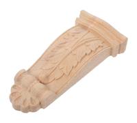 Housoutil Support Bois Sculpté Style Européen pour Meubles Décoration Murale Et Console Bois Brut Élégant