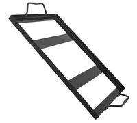 Housoutil Support de Bloc de Sel en Acier Inoxydable Poignées pour Barbecue Cuisine Extérieure Plateau pour Grille à Sel et Cuisson sur Plaque