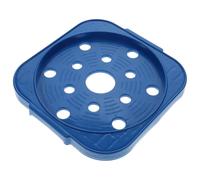 Housoutil Support de Bouteille de Propane Mobile avec roulettes Plateau Ventilé en Maille Capacité Élevée Base Stable pour Bouteilles de Gaz la Cuisine Bleu