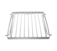 Housoutil Support de Feu de Camp Pliable en Acier Inoxydable | Support Stable, Répartition Uniforme du Poids, Nettoyage Facile, Finition Métal Lisse, Argenté