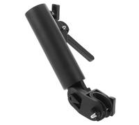 Housoutil Support de Parapluie Noir en Abs pour Chariot de Golf Double Verrouillage, Design Compact et Maintien Stable pour Diverses Conditions de Golf