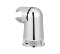Housoutil Support de Pommeau de Rotatif Rond en ABS Plaqué Argenté | Installation sans Perçage, Léger et Portable, Maintien en Position Basse, pour Salle de Bain, Parents et Garçon et Filles