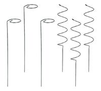 Housoutil Support pour Plantes Grimpantes, Support pour Plantes, Spirale en Métal et Fer, Argenté, Léger, Facile à Insérer, pour Rosier Chinois et Cactus de Noël, Intérieur et Extérieur