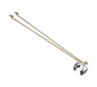 Housoutil Support Structure Stable et Design Ajustable Écarteur en Acier Inoxydable Argenté de Drapeau pour Affichage Intérieur et Événements Extérieurs Temporaires
