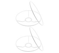 Housoutil Supports D'abat-jour Ronds Vintage E27 Certifié Pour Lampes De Table Et Lampadaires Armature Robuste Diamètre 18 Cm 2 Paires Kit Diy Décoration Intérieure